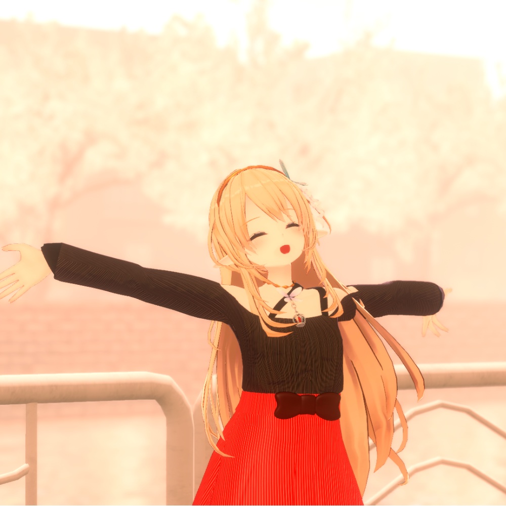 【ルシナちゃん用】 Off-shoulder_slit&Skirt