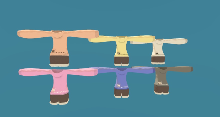 【ルシナちゃん用】パーカー&ショートパンツ