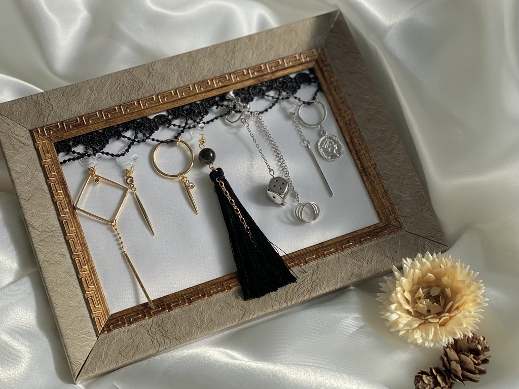 イヤリング5種セット　WHITE