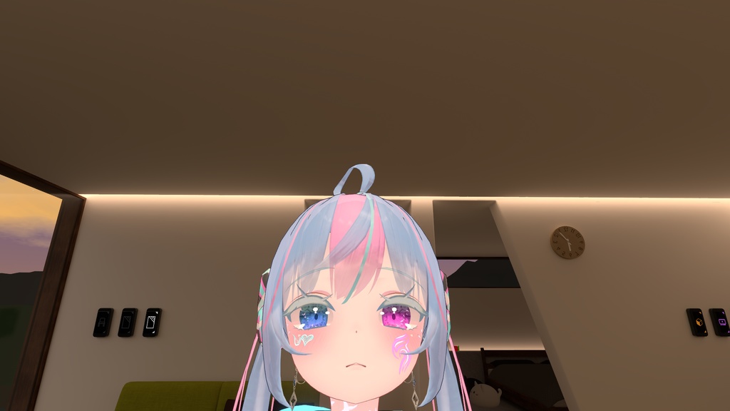 揺れるシルバーピアス