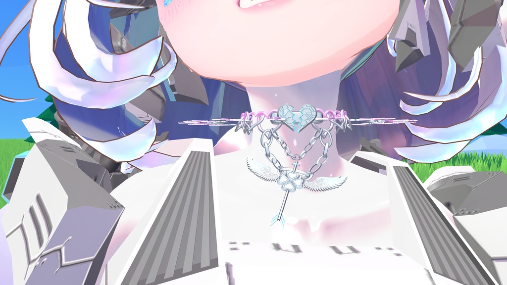 【VRC想定】Broken Heart【全アバター対応チョーカー】