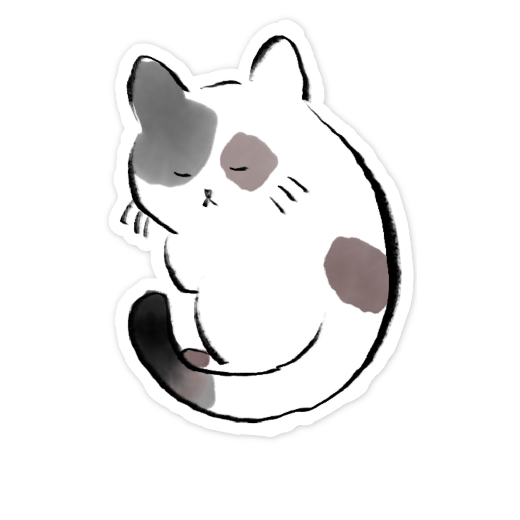 水彩ねこちゃん