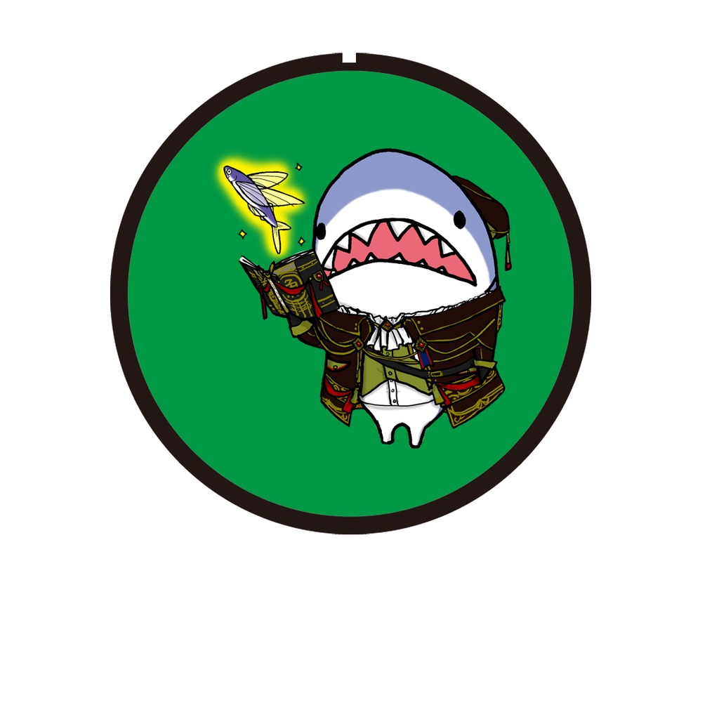 【缶バッジ】ぎょげつのふぃなーれ　「学者(ロゴ無し)」