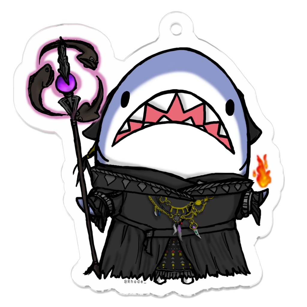 【アクキー】ぎょげつのふぃなーれ「黒魔道士」