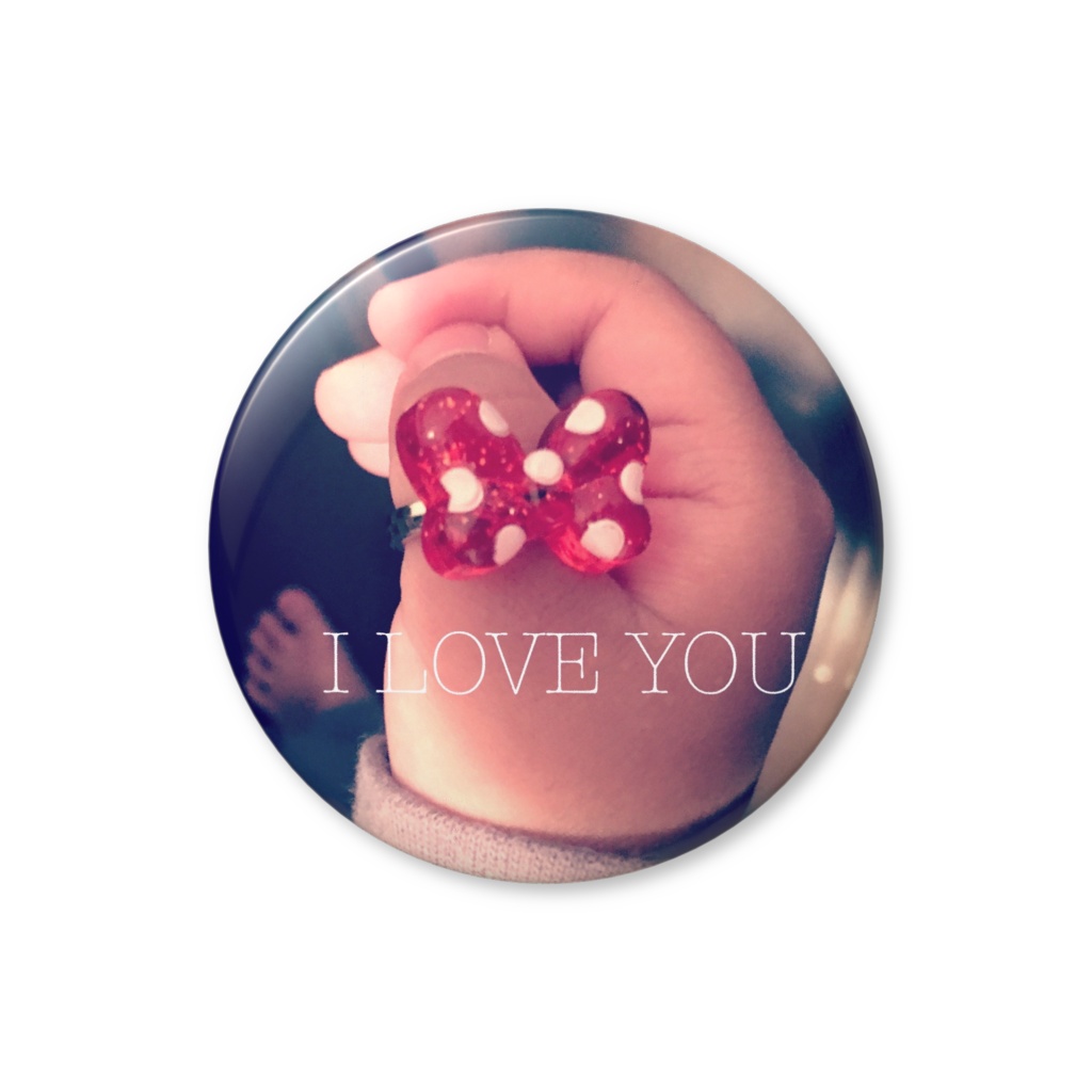 I LOVE YOU 缶バッチ