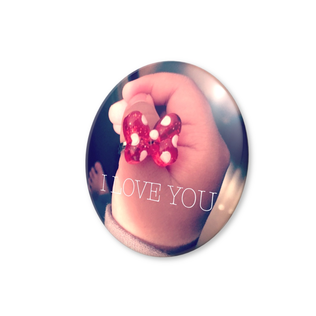 I LOVE YOU 缶バッチ