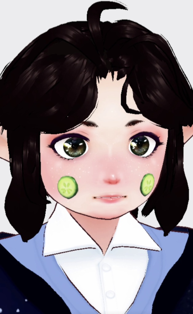 cucumber pack acnh facepaint for vroid