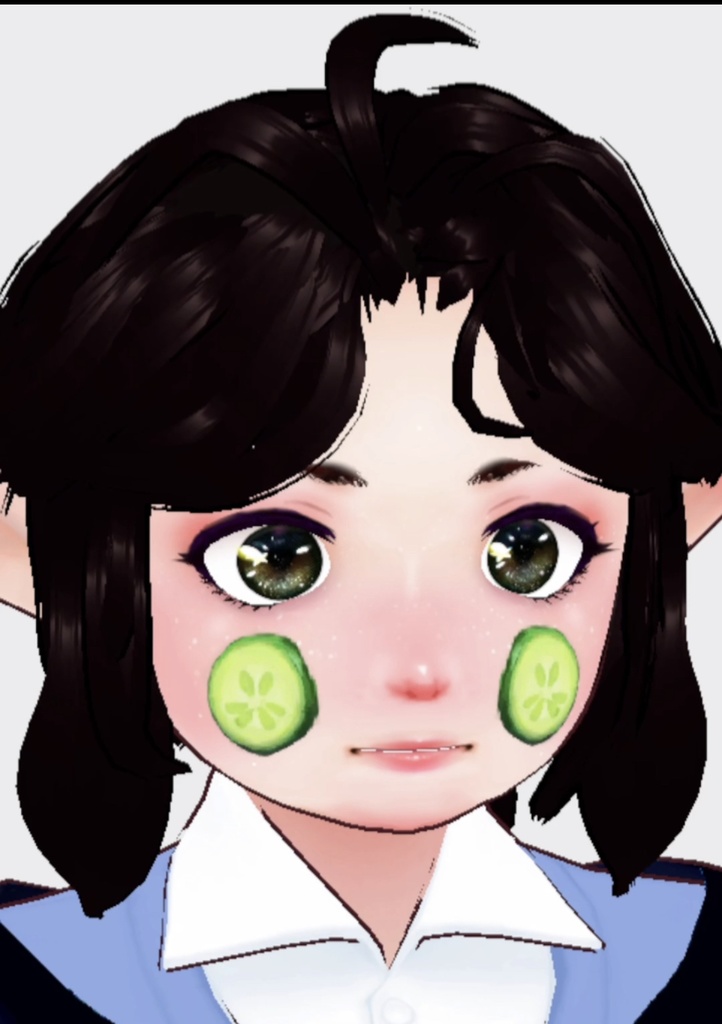 cucumber pack acnh facepaint for vroid