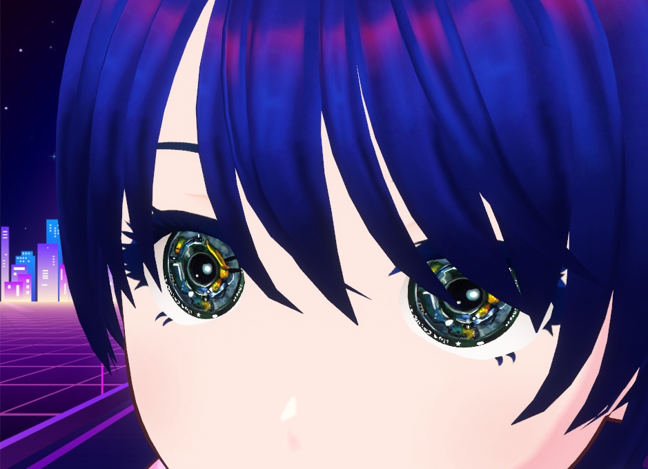 cyberpunk eye texture for vroid