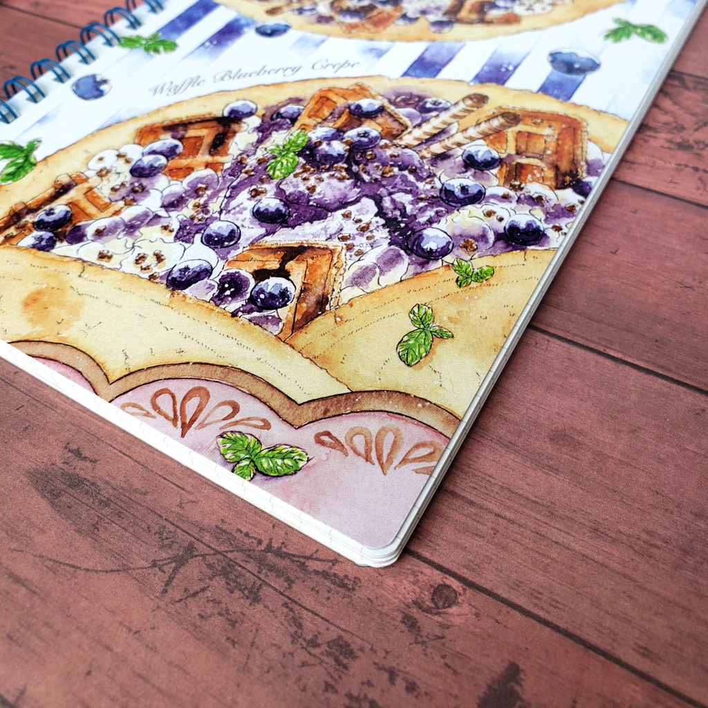 【リングノート】ブルーベリークレープ B6サイズ