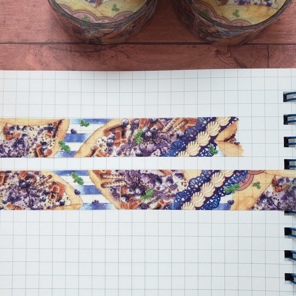 【マスキングテープ】ブルーベリークレープ