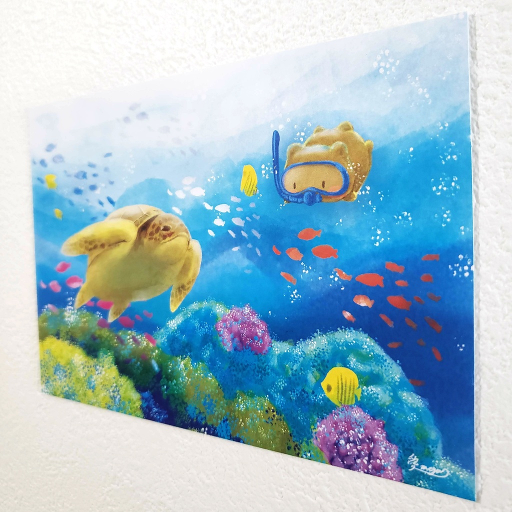 【ポストカード/2枚】海くまセット