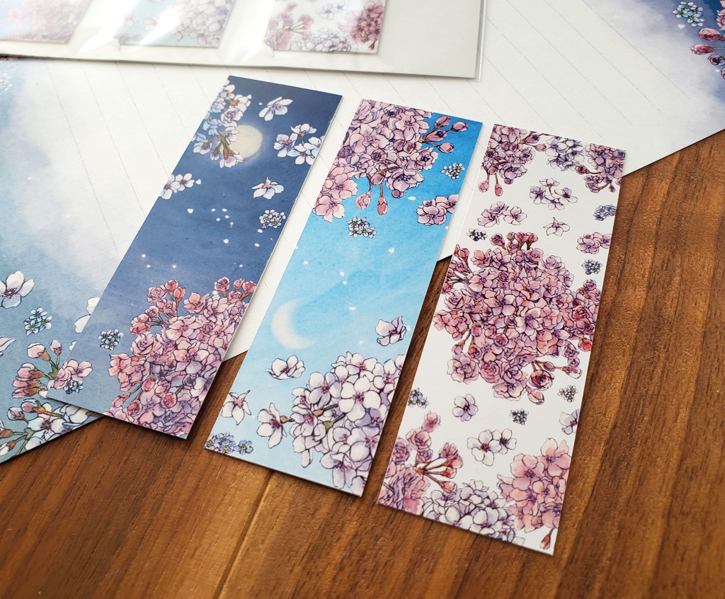 New!【しおり】桜柄3種セット