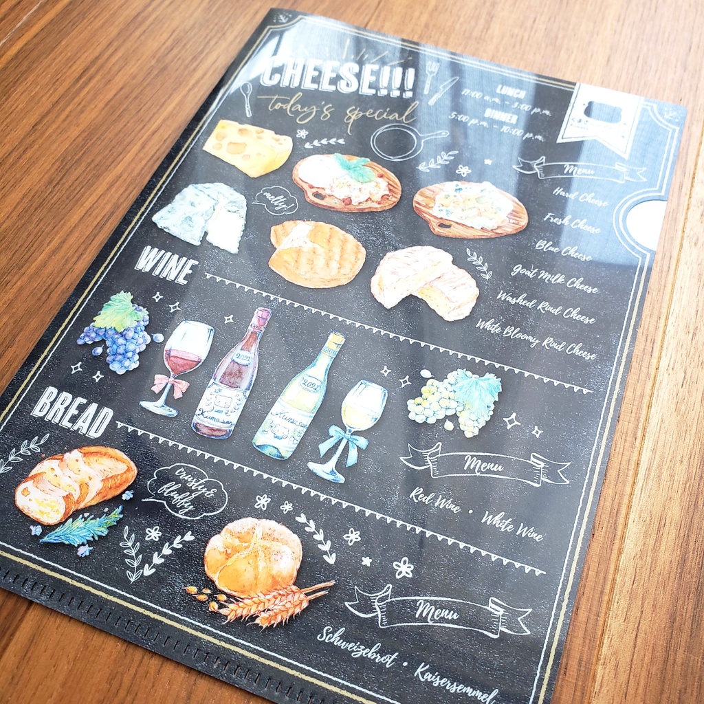 【クリアファイル】CHEESE!!! A5サイズ