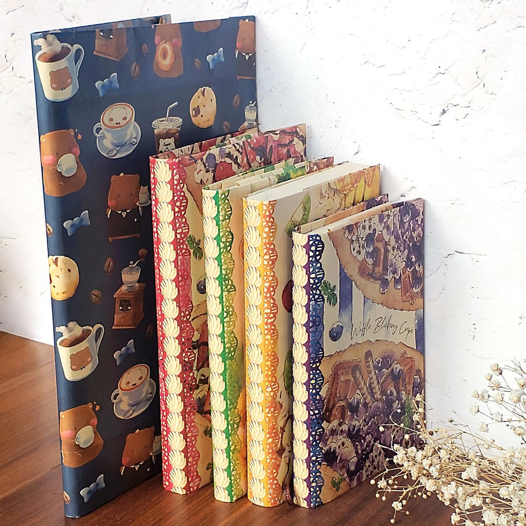 【ブックカバー】Cafe Time くまさん フリーサイズ ペーパー