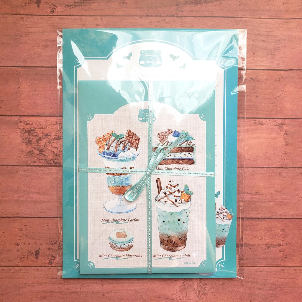 【レターセット】Mint Chocolate Sweets