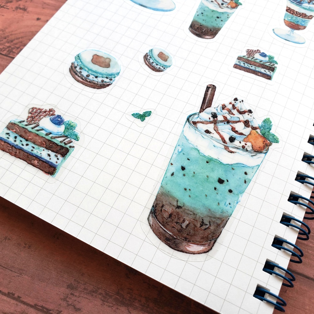 【シール】Mint Chocolate Sweets 透明シール