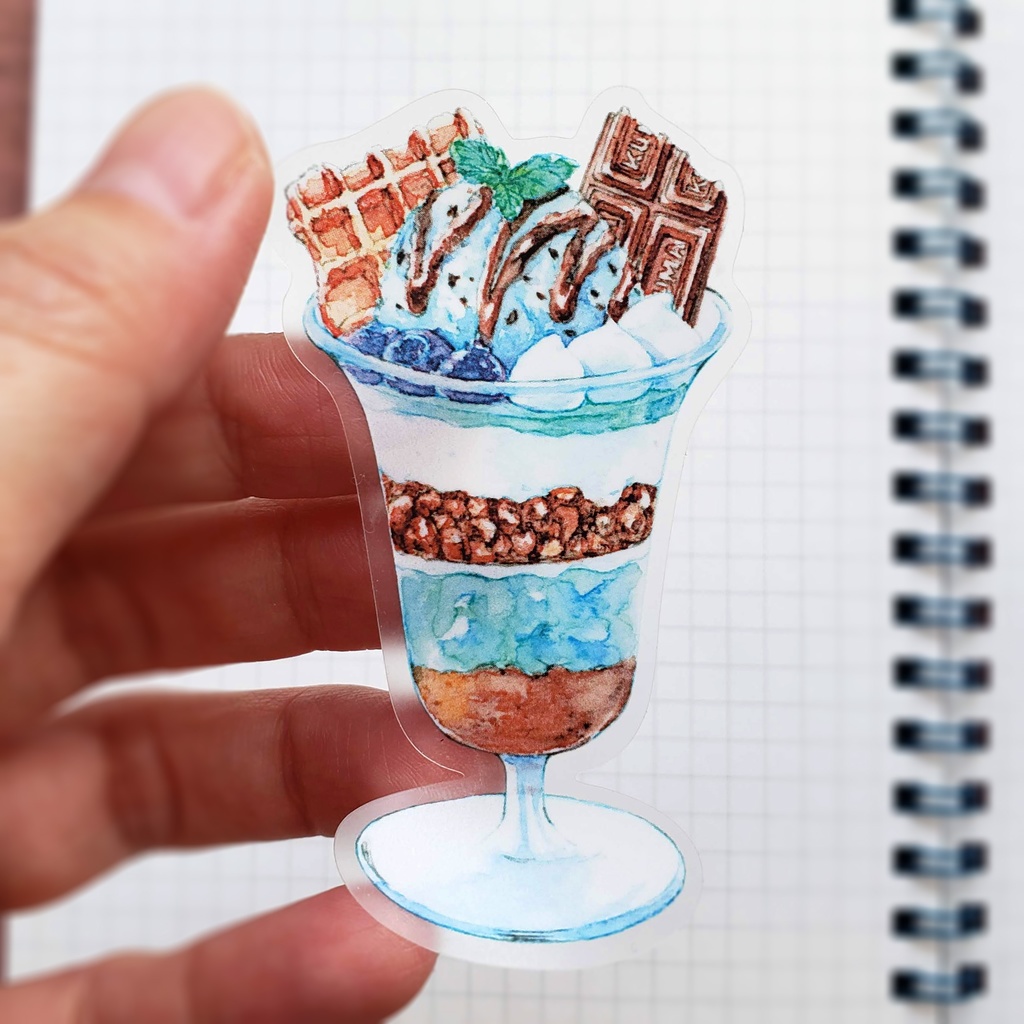 【シール】Mint Chocolate Sweets 透明シール