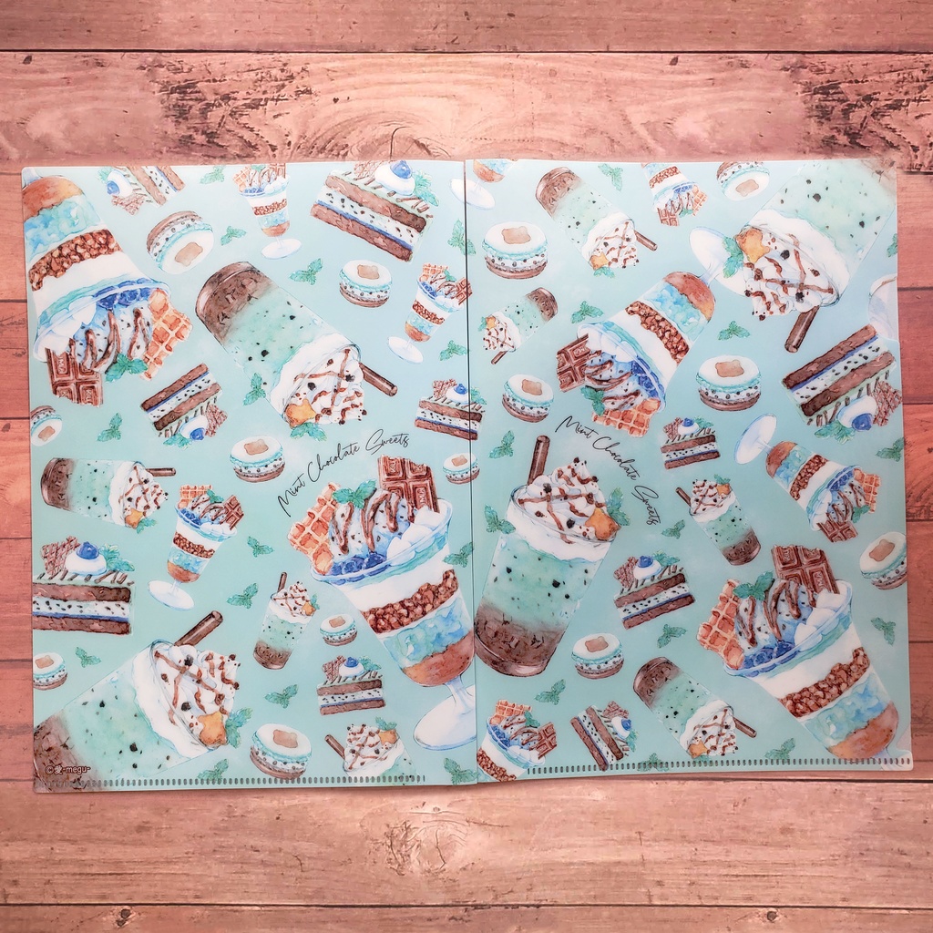 【クリアファイル】Mint Chocolate Sweets A5サイズ