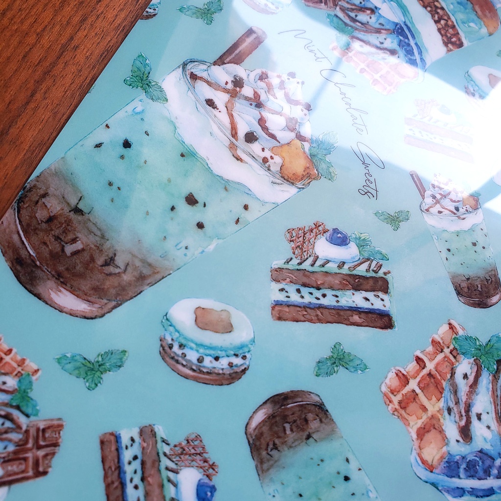 【クリアファイル】Mint Chocolate Sweets A4サイズ