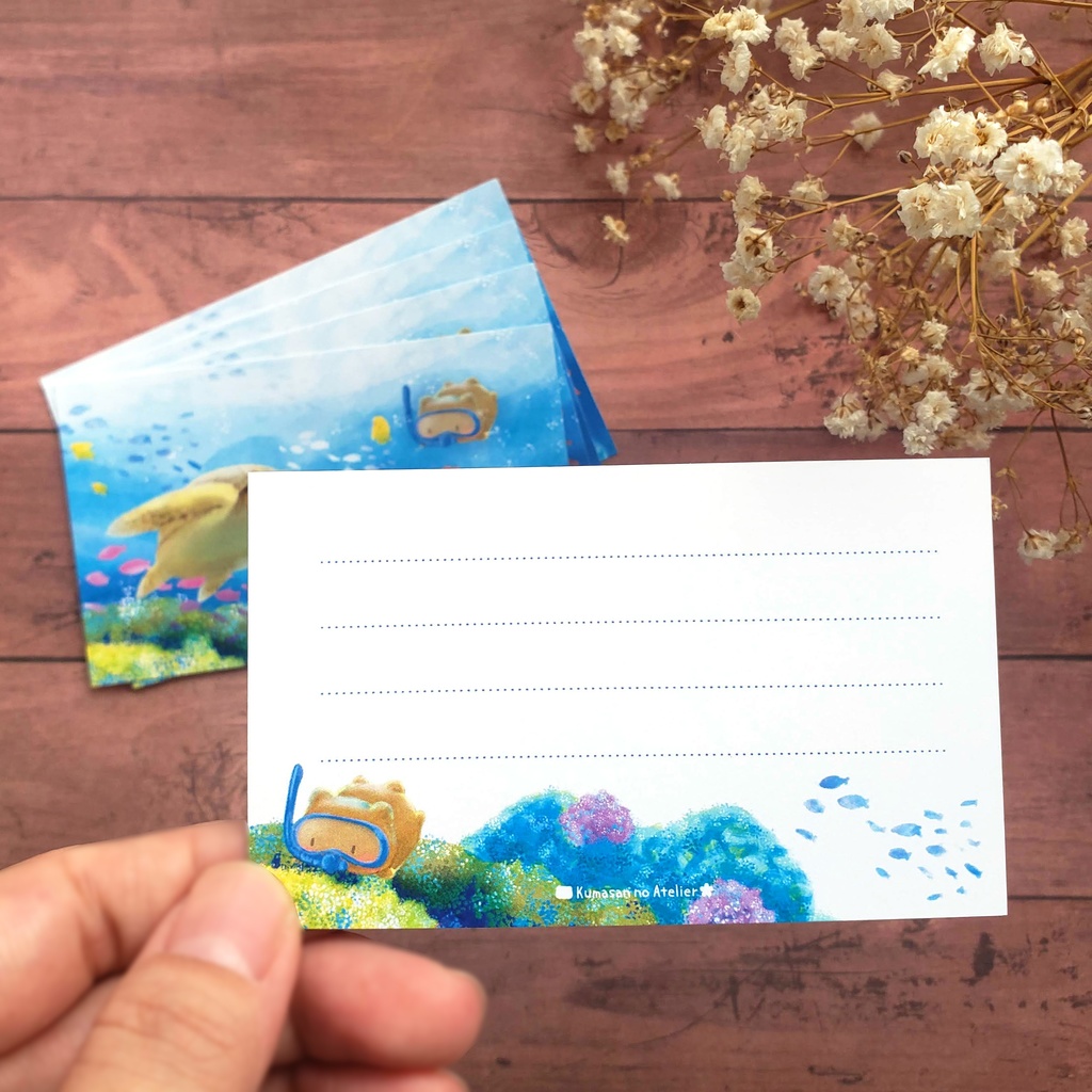 【メッセージカード 】海くまセット