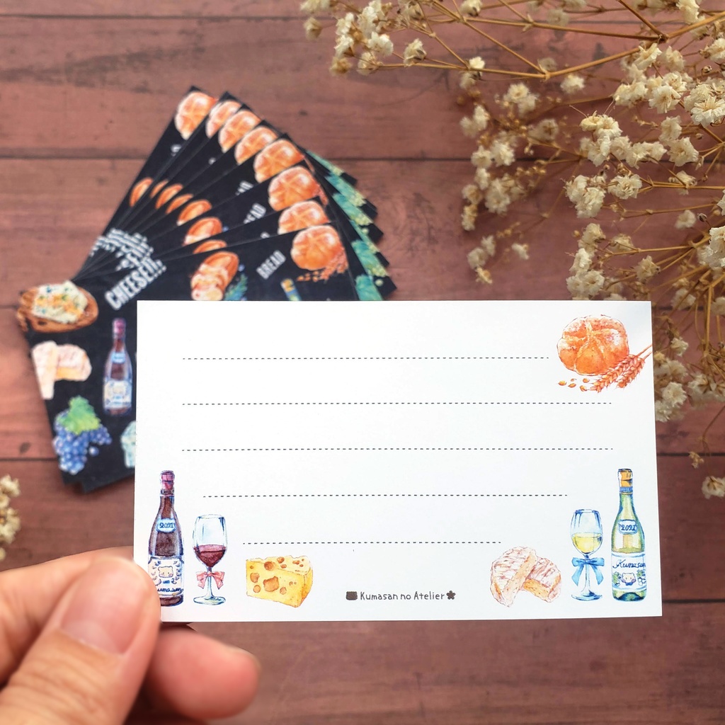 【メッセージカード 】CHEESE!!! 水彩