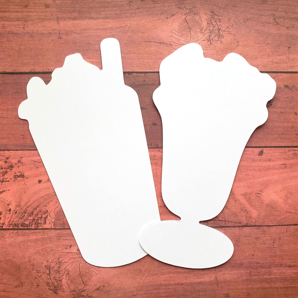 【ダイカットカード 】Mint Chocolate Sweets セット 水彩