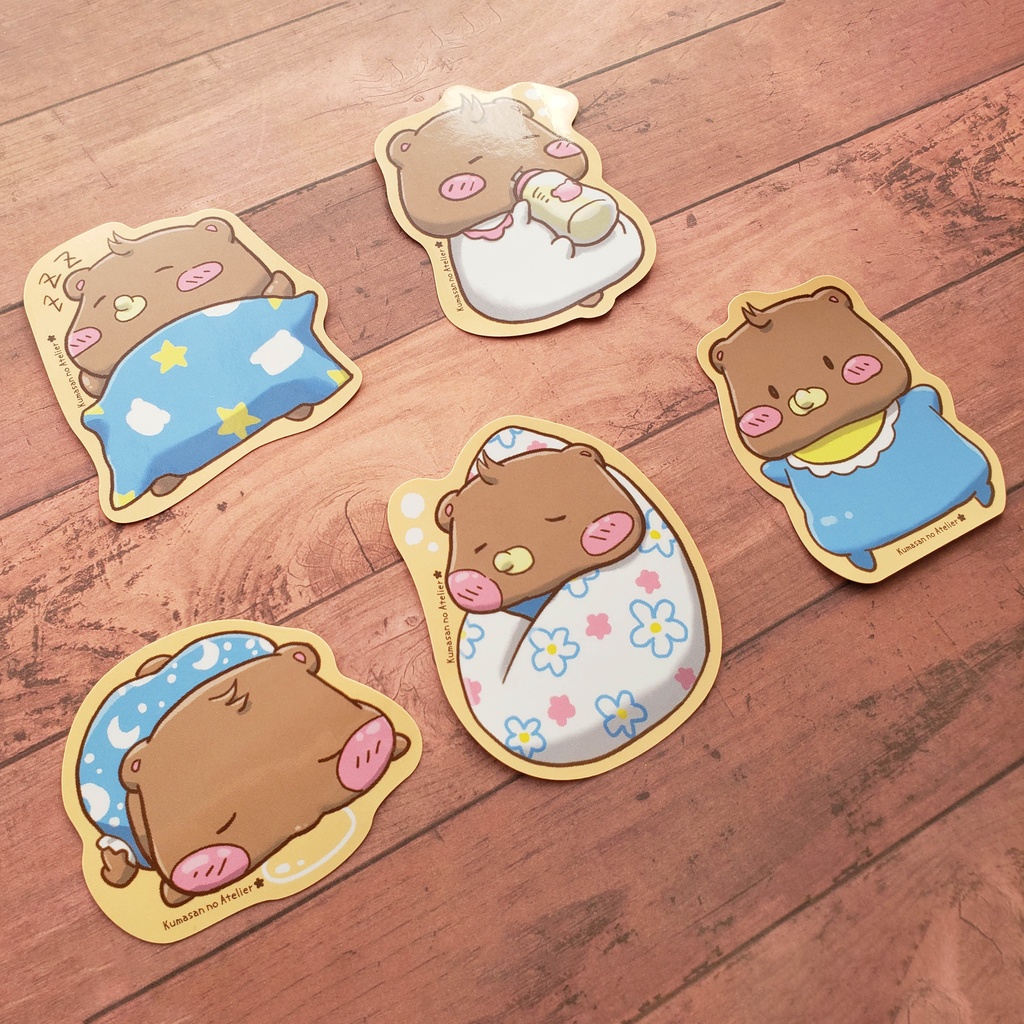 【ステッカー】ベビくまちゃんシリーズ 5種