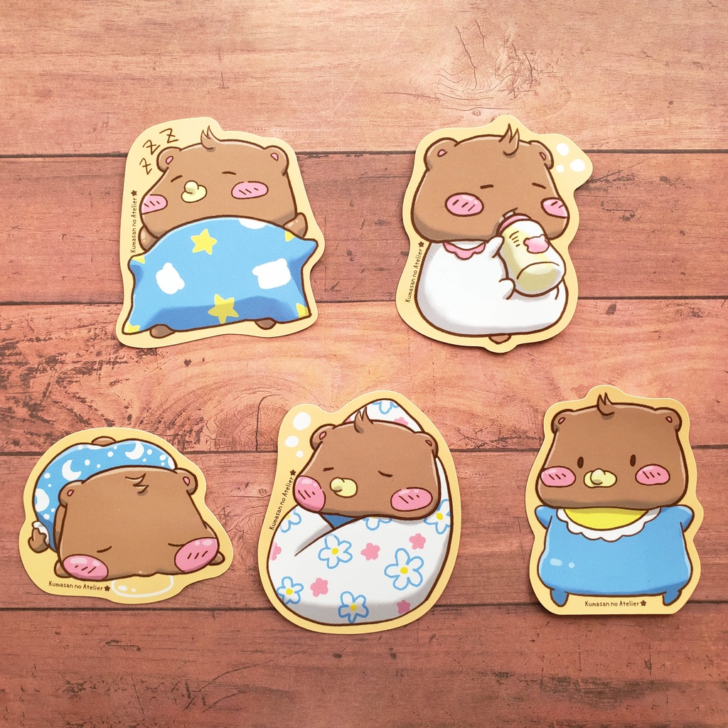 【ステッカー】ベビくまちゃんシリーズ 5種
