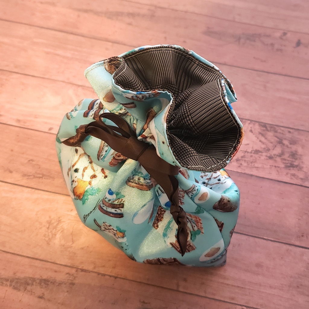 【フリル巾着】Mint Chocolate Sweets