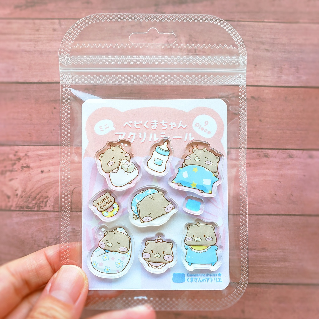 【アクリルシール】ベビくまちゃん ミニアクリルシール