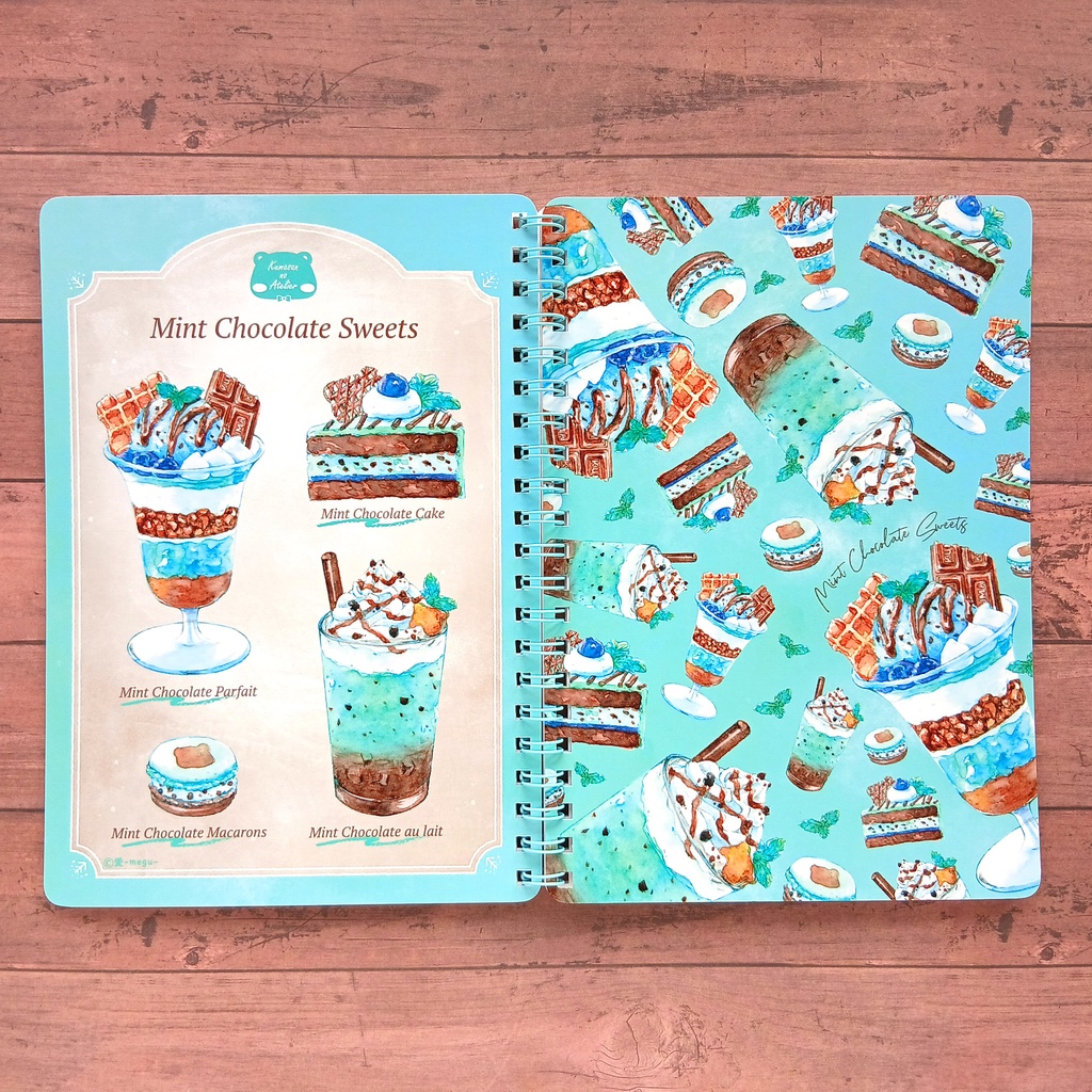 【リングノート】Mint Chocolate Sweets B6サイズ