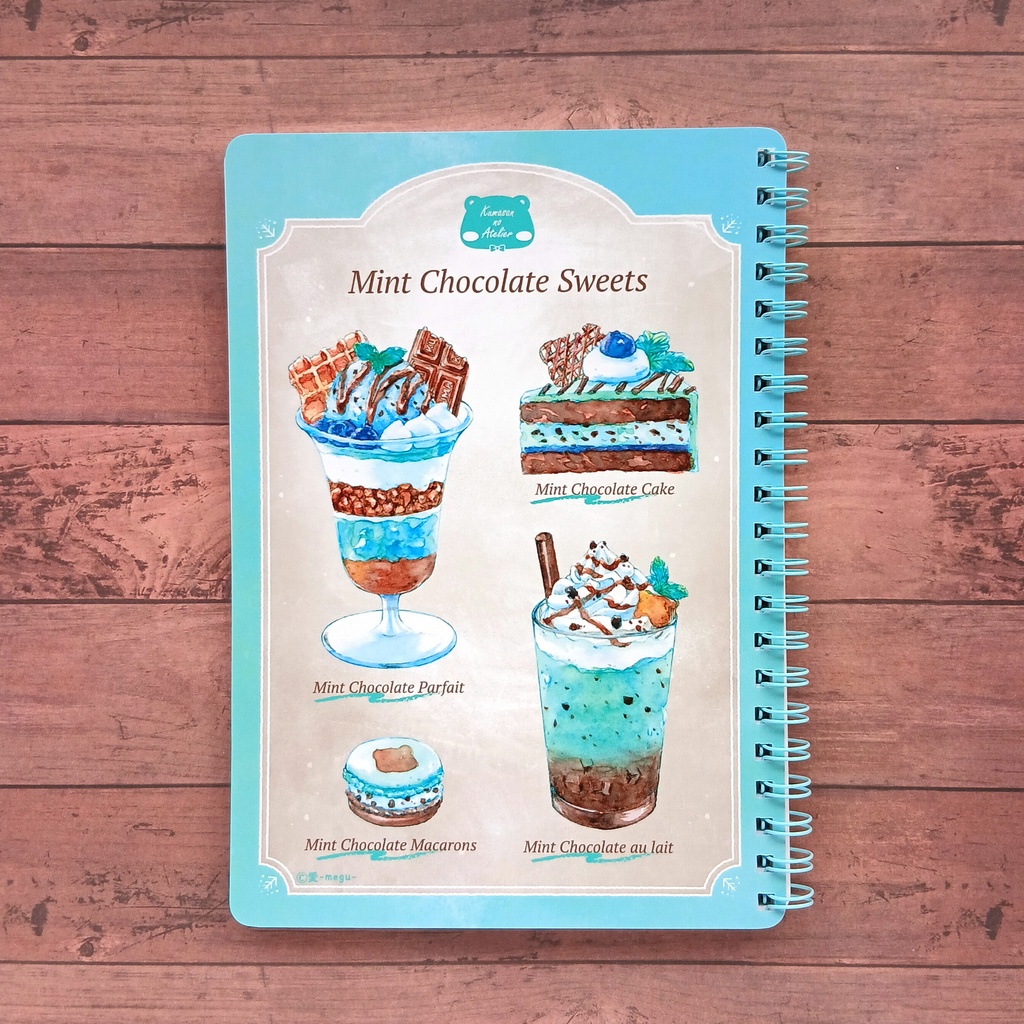 【リングノート】Mint Chocolate Sweets B6サイズ