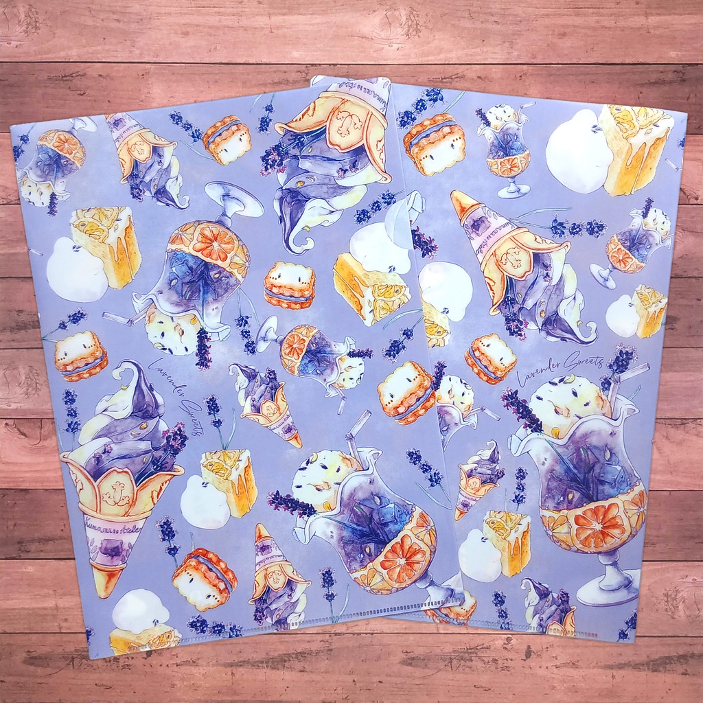【クリアファイル】 Lavender Sweets A4サイズ