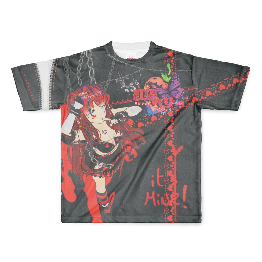 地雷衣装モチーフフルグラTシャツ