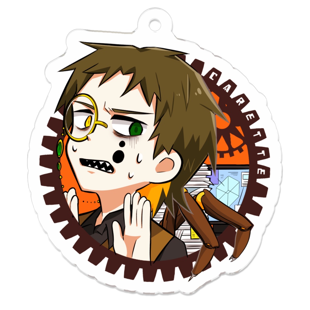 カレット アクリルキーホルダー