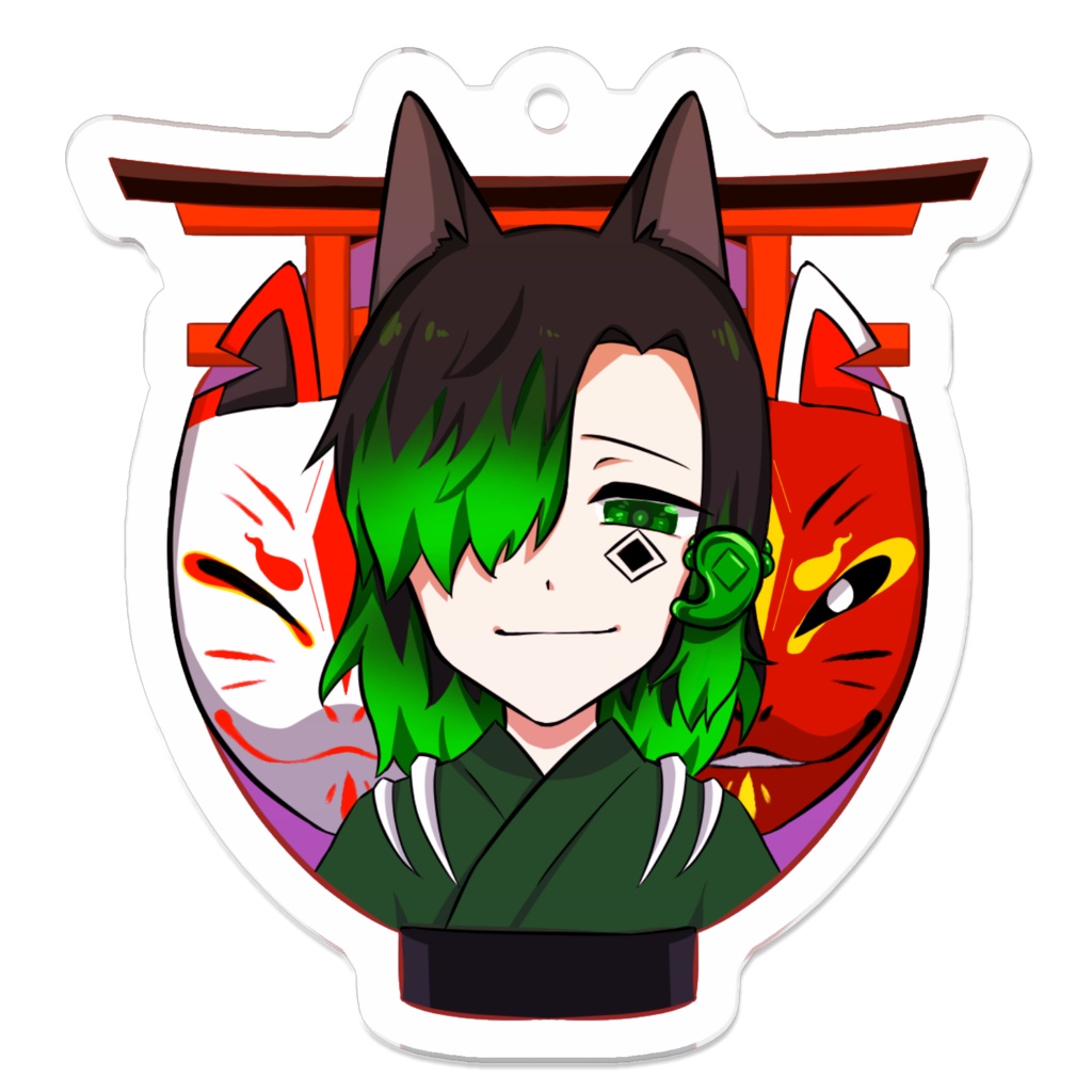 夜玖 アクリルキーホルダー