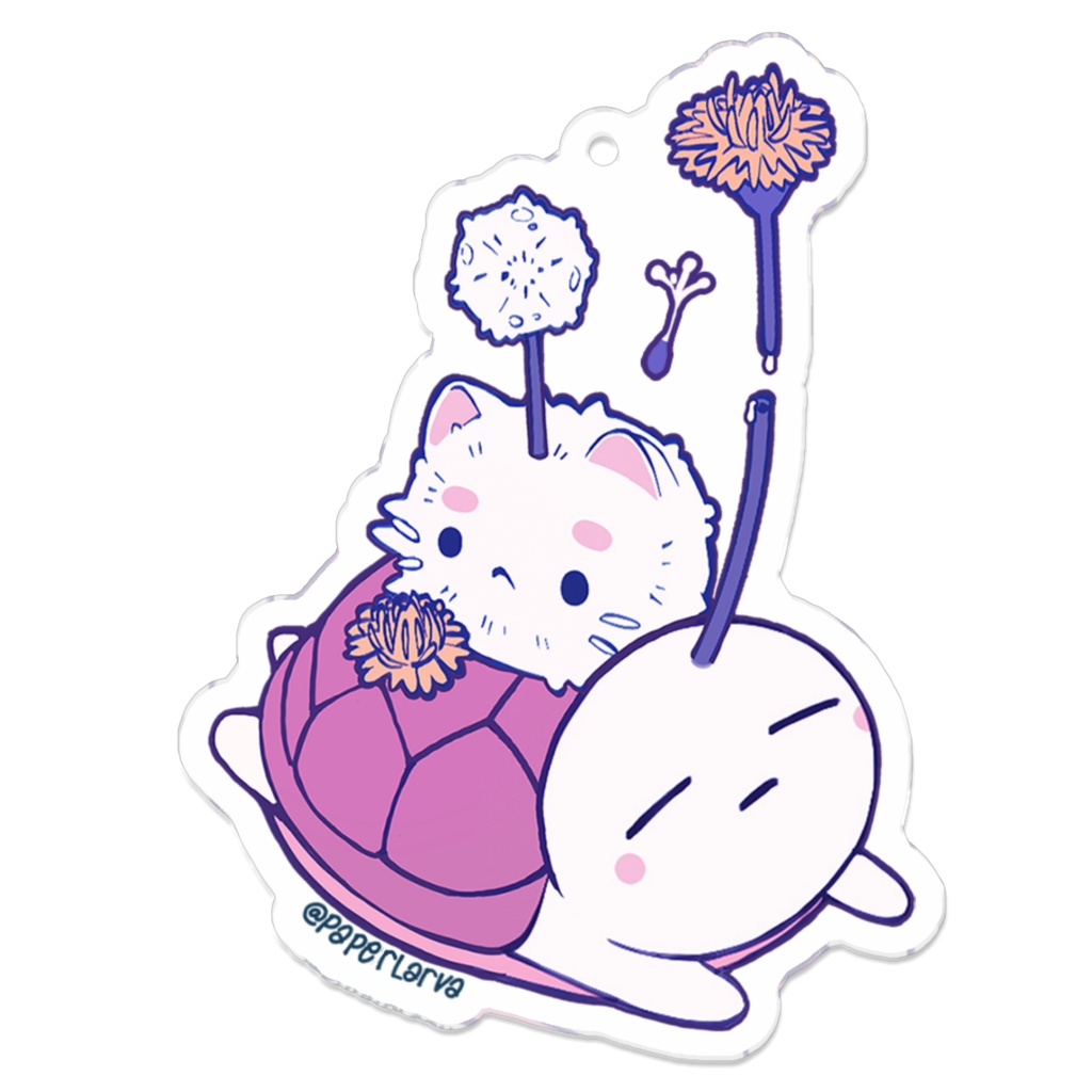 【気持ちいいカメ】アクリルキーホルダー