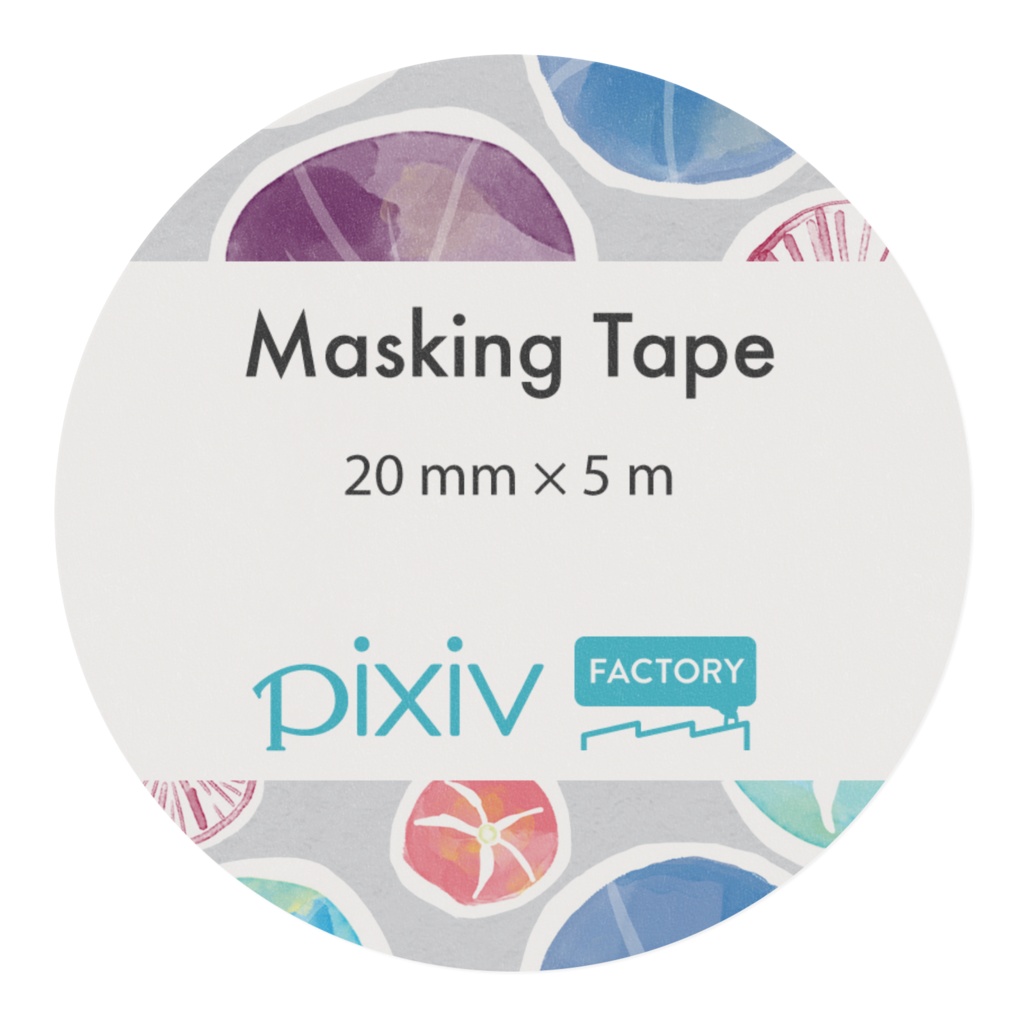 マスキングテープ・花柄(朝顔)