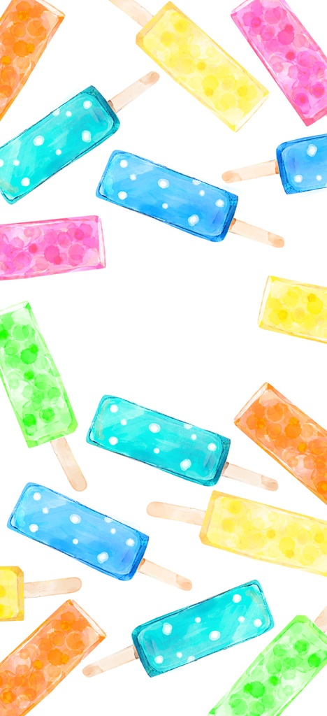 iPhoneSEクリアカバー・アイス柄