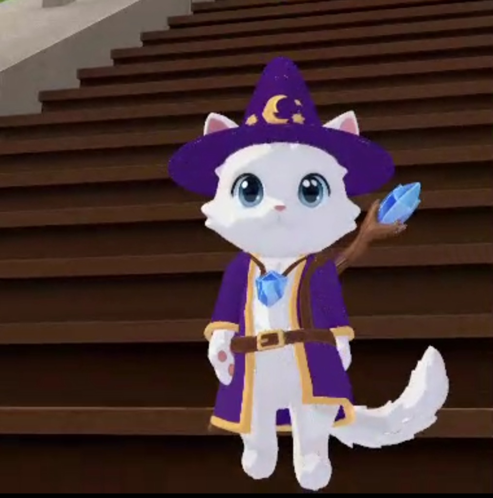 まほうねこウィズ|Cluster対応・80cmの魔法使い猫VRM