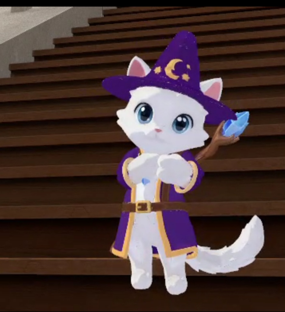 まほうねこウィズ|Cluster対応・80cmの魔法使い猫VRM