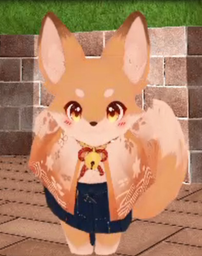 【cluster向けVRM】桃花こまち/ Mint Cat Studio Kitsune Miko v1.0