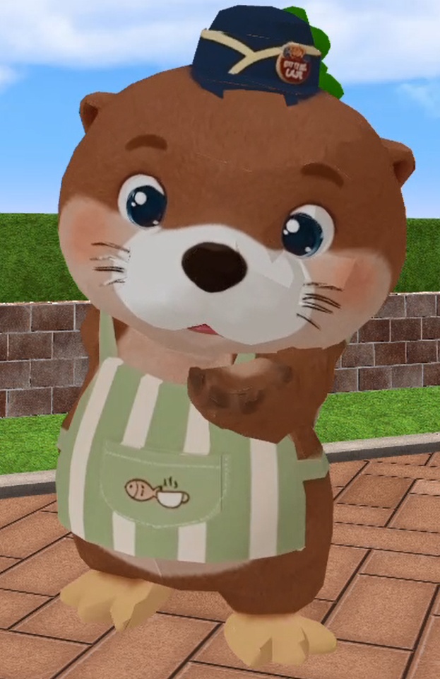 【cluster向けVRM】かわうそ店員 ぽてる / Mint Cat Studio Otter Baker v1.0