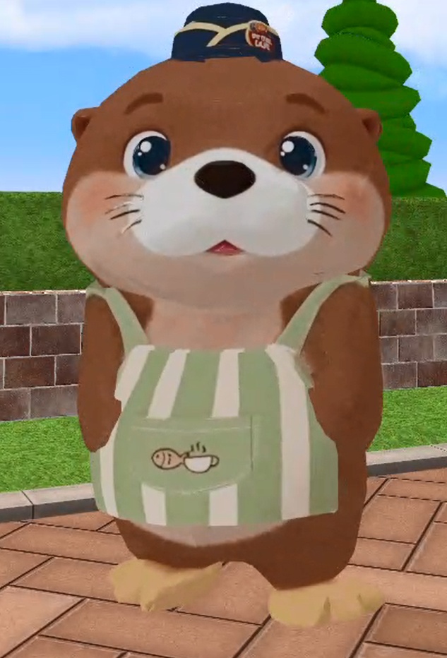 【cluster向けVRM】かわうそ店員 ぽてる / Mint Cat Studio Otter Baker v1.0