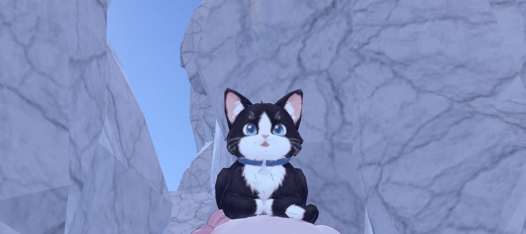 【無料】Blackbell Cat｜cluster向け猫アクセサリー