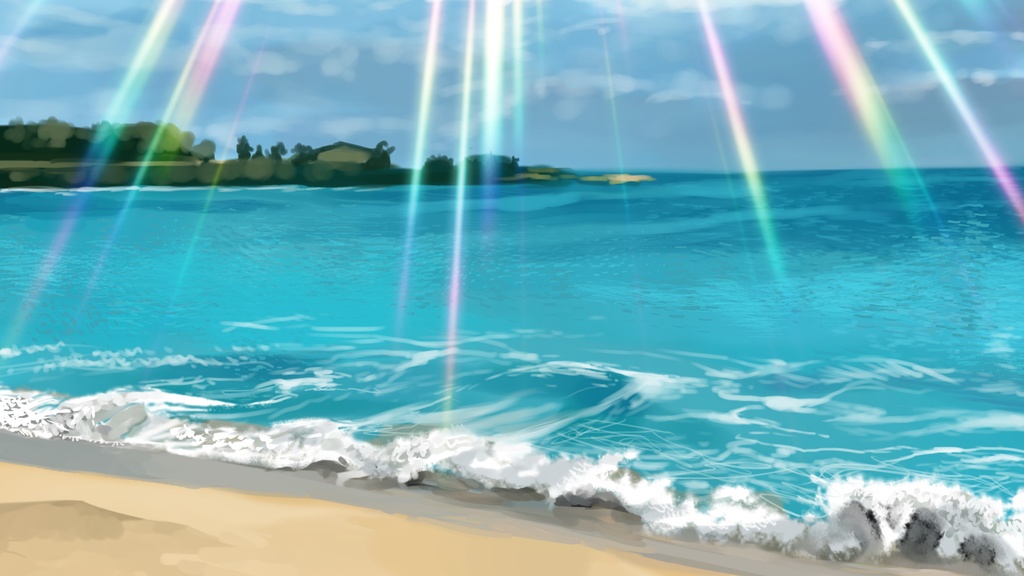 アニメ撮影用ムービー素材『入射光』2種セット