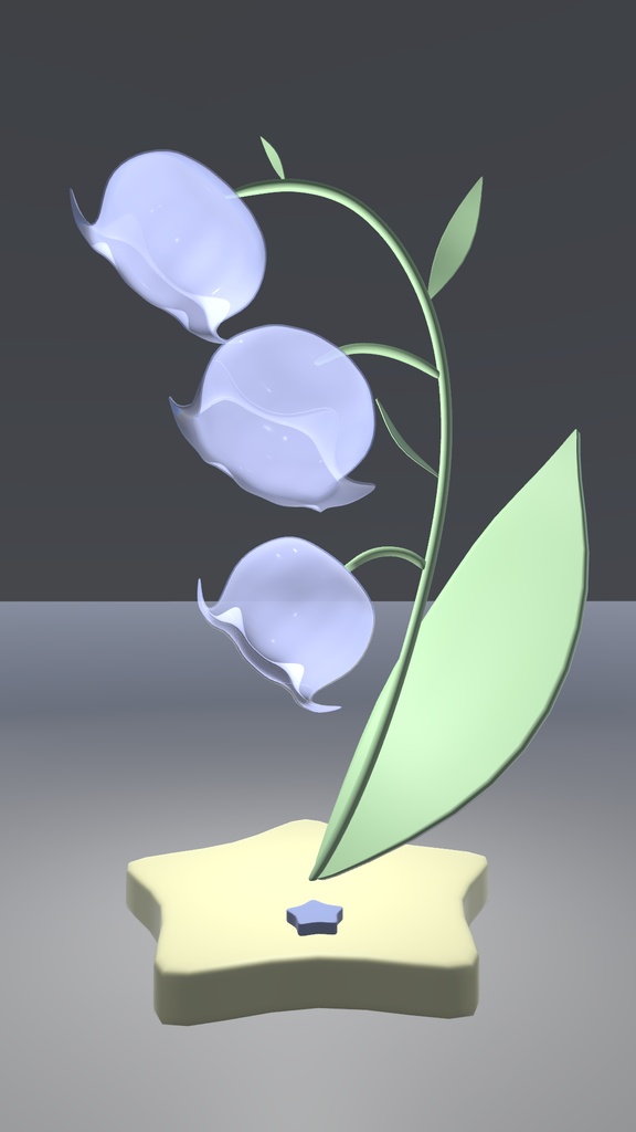 【VRChat想定】スズランのランプ