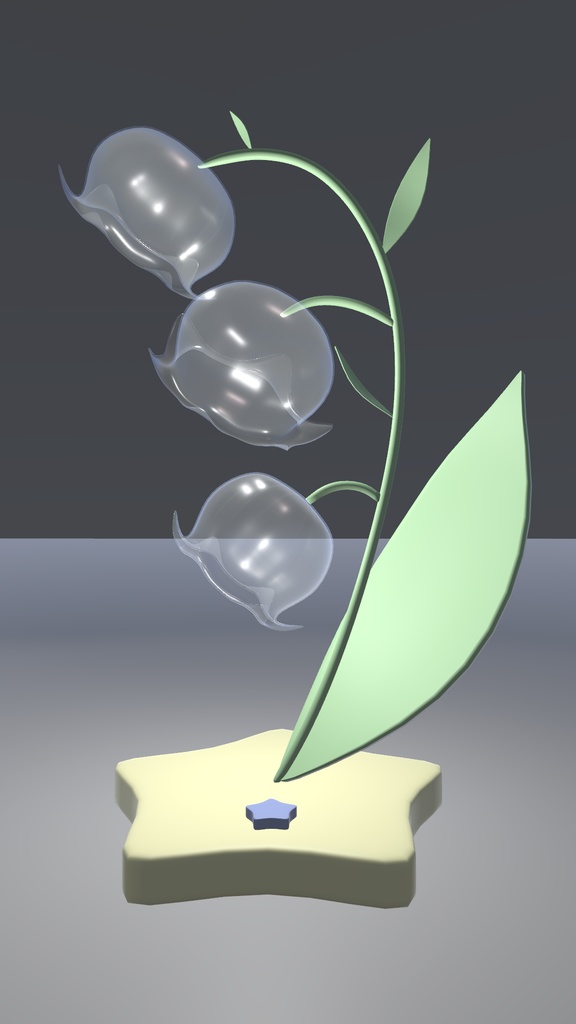 【VRChat想定】スズランのランプ