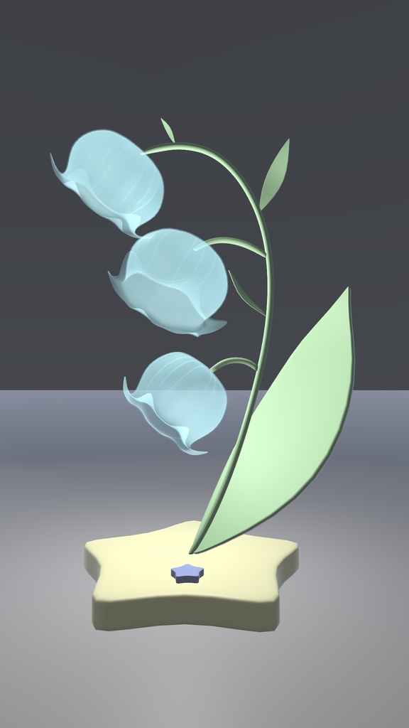 【VRChat想定】スズランのランプ